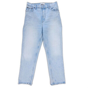 ABERCROMBIE Curve Love 90s Straight Ultra High Rise Jeans Clean Girl Y2k Light